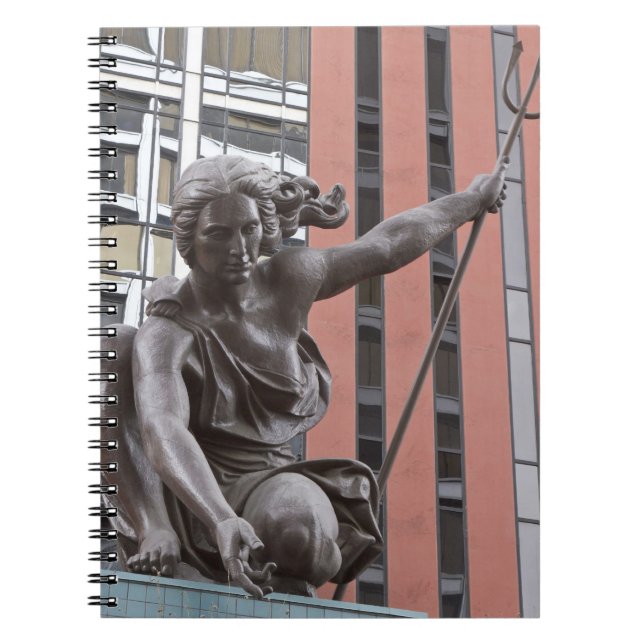 Portlandia statue, Portland, Oregon Notebook (Front)