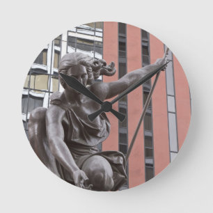 Portlandia statue, Portland, Oregon Round Clock