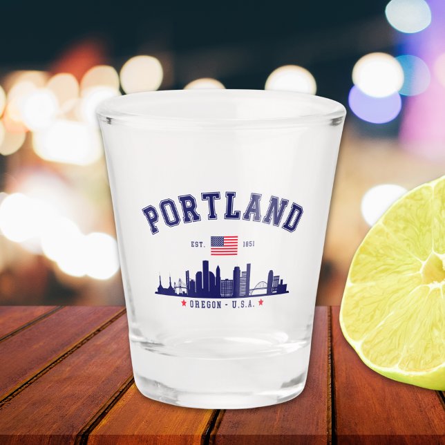 Portland's Urban Silhouette Shot Glass (Creator Uploaded)
