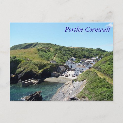 Portloe Cornwall England Postcard
