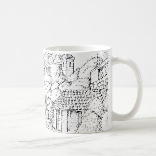 Portmeirion North Wales Pen and Ink Sketch Coffee Mug