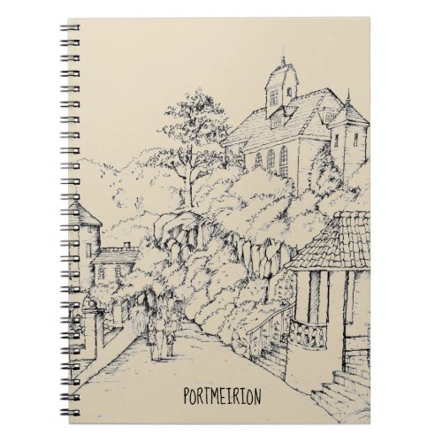 Portmeirion North Wales Pen and Ink Sketch Notebook