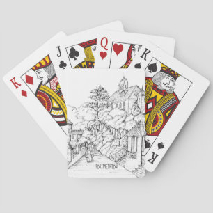 Portmeirion North Wales Pen and Ink Sketch Poker Cards