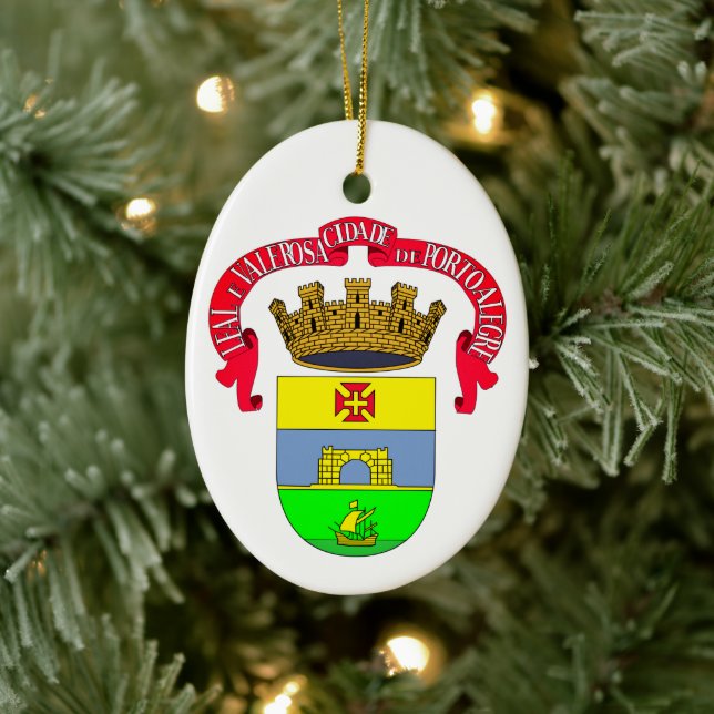 Porto Alegre (City Seal) - BRAZIL Ceramic Ornament (Tree)