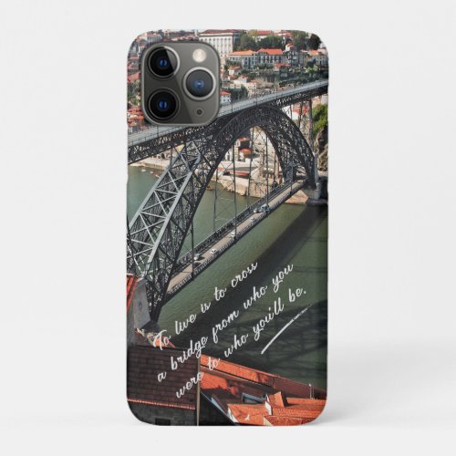 Porto bridge over Douro River Portugal iPhone 11 Pro Case