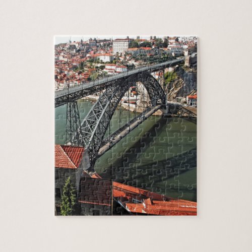 Porto bridge over Douro River Portugal Jigsaw Puzzle