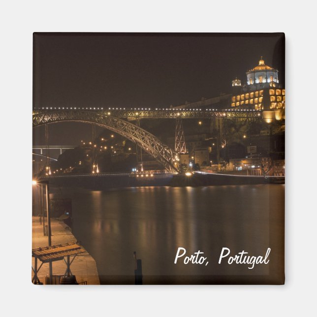 Porto by night Magnet (Front)