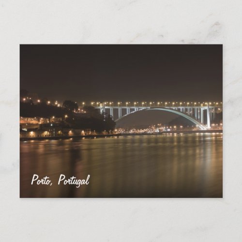 Porto by night Postcard