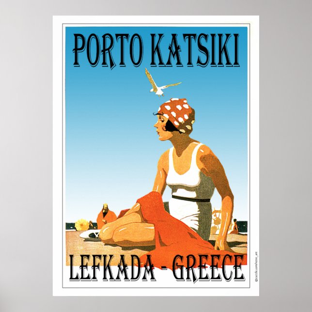 Porto Katsiki Beach Lefkada - Greece Poster (Front)
