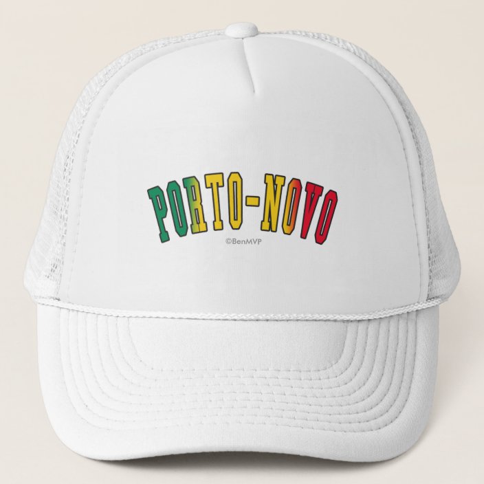 Porto-Novo in Benin National Flag Colors Hat