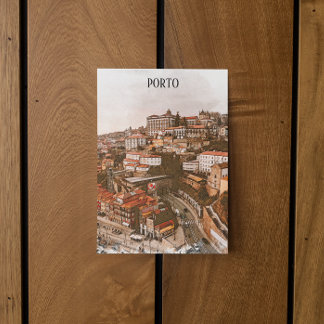 Porto Portugal Architecture City View Postcard