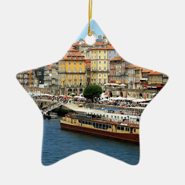 Porto, Portugal Ceramic Ornament (Front)