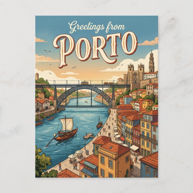 Porto Portugal Postcard (Front)