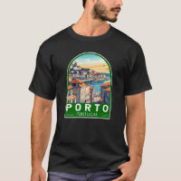 Porto Portugal Travel Art Emblem