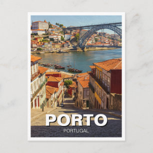 Porto Portugal Travel Postcard