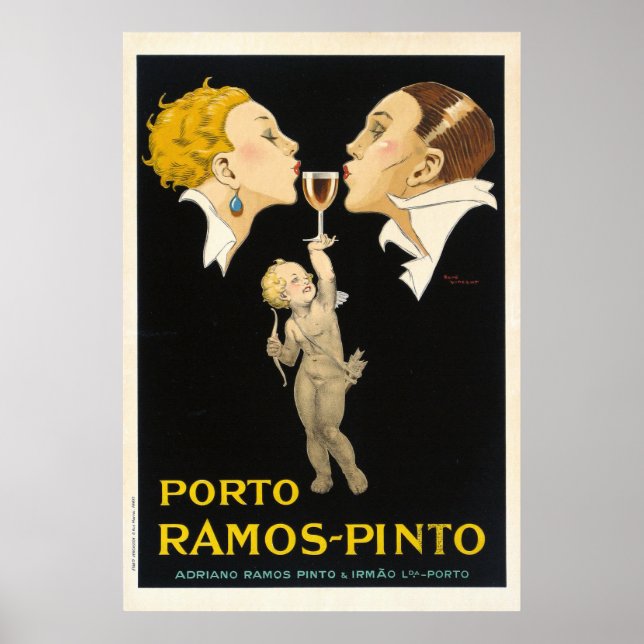 Porto Ramos Pinto by Rene Vincent - Vintage French Poster (Front)