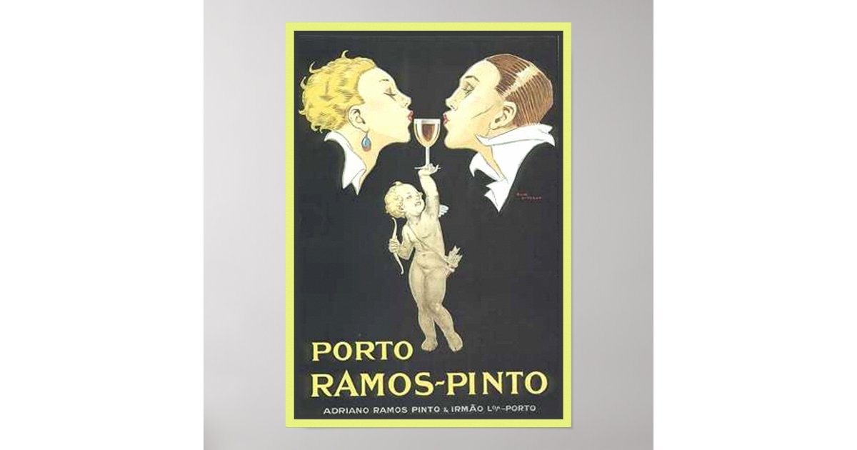 Porto Ramos Pinto Vintage Ad Poster Zazzle