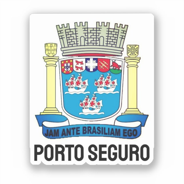 Porto Seguro, Bahia - BRAZIL Sticker (Front)