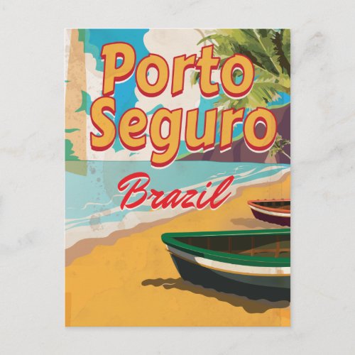 Porto Seguro Brazil Vacation poster Postcard