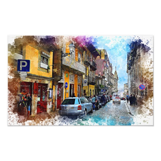 Porto Streets Portugal Photo Print (Front)