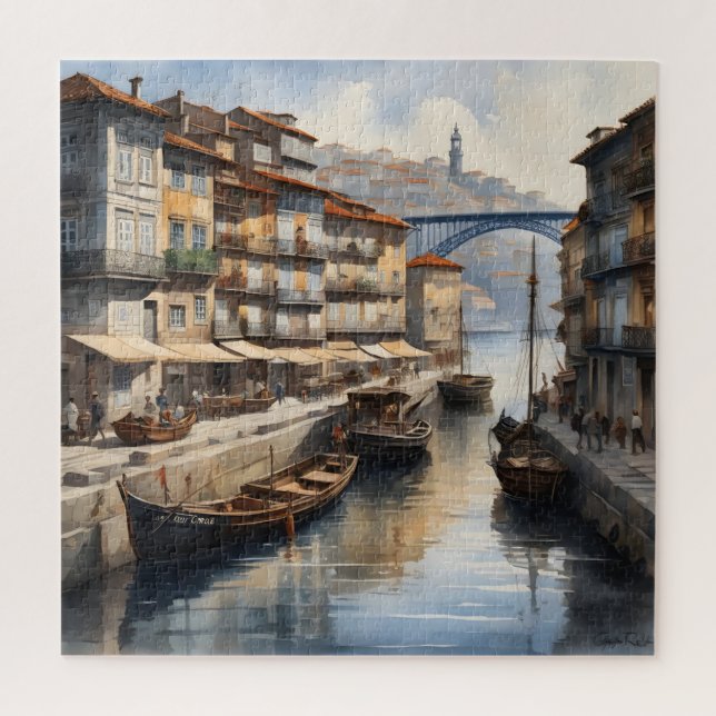 Porto watercolor jigsaw puzzle (Vertical)