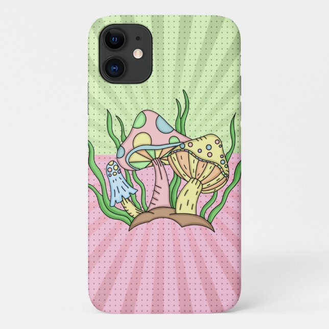 Portobello Mushroom Cute Pastel  Case-Mate iPhone Case (Back)