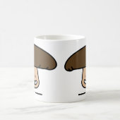 Portobello smiling toadstool mushroom cap coffee mug (Center)