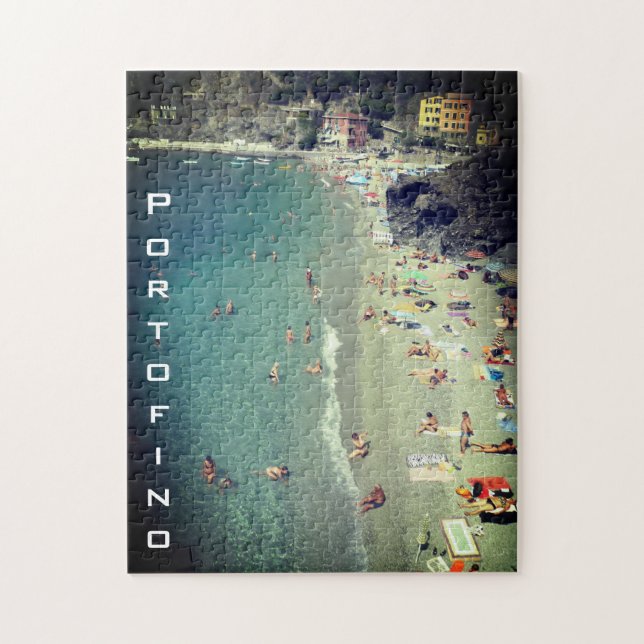 portofino beach jigsaw puzzle (Vertical)