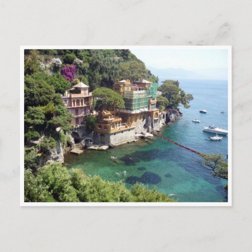 portofino clear waters postcard