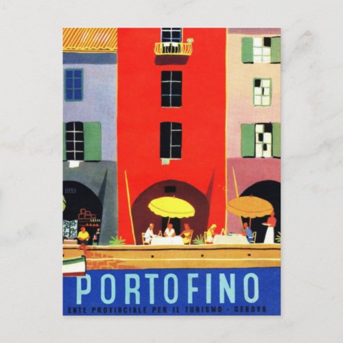 Portofino Genova Italy Postcard