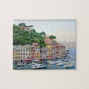Portofino Harbor - Summer in Italy - 8x10 inch Jigsaw Puzzle