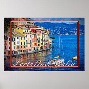 Portofino, Italia - Painting Effect Poster