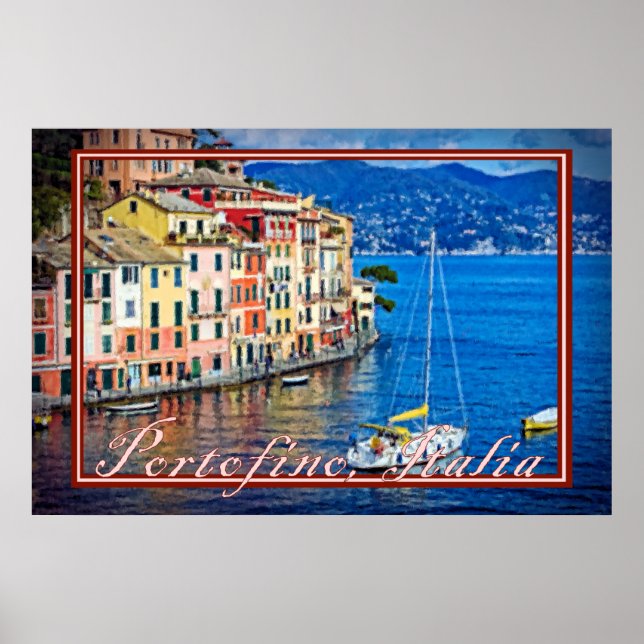 Portofino, Italia - Painting Effect Poster (Front)