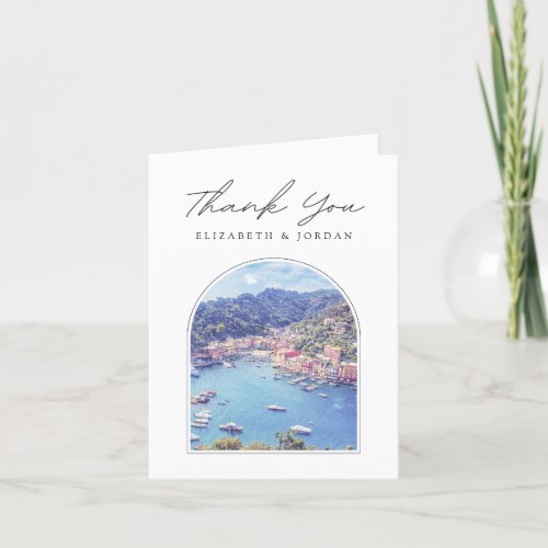 Portofino Italy Blank Thank You Card