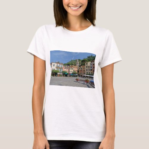 Portofino Italy Portofino Village Square T_Shirt
