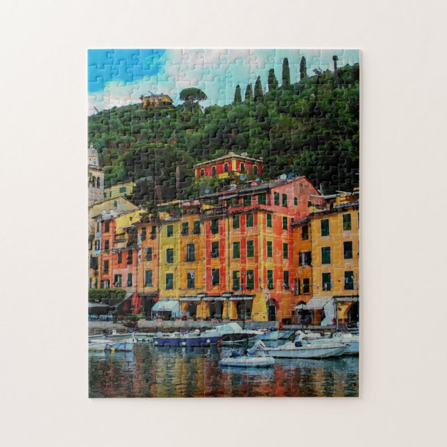 Portofino Italy Riviera Europe Travel Jigsaw Puzzle (Vertical)