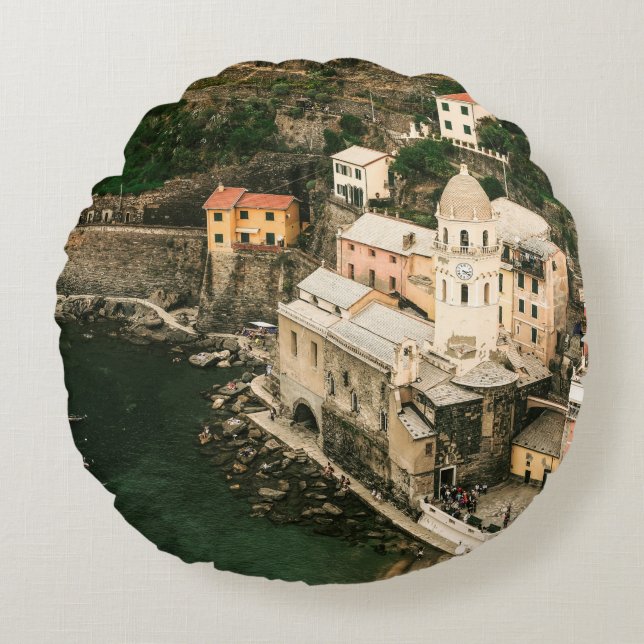 PORTOFINO ITALY ROUND PILLOW (Front)