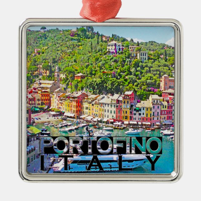 Portofino Metal Ornament (Front)