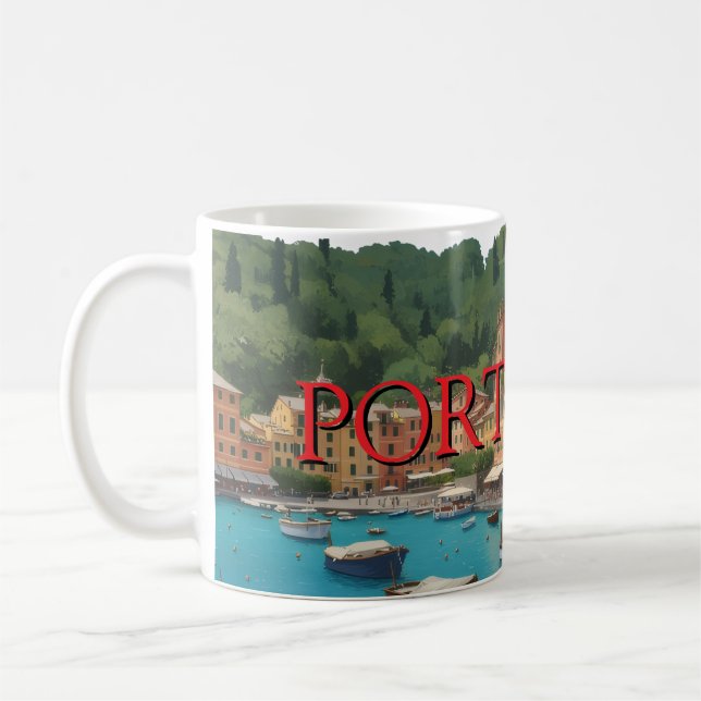 Portofino Mug Italian Riviera Seaside Coffee Cup (Left)