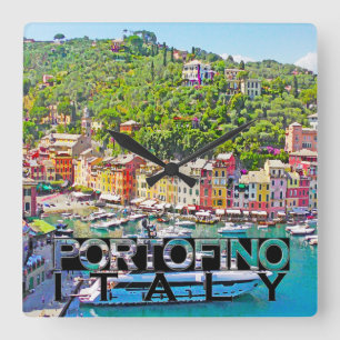Portofino Square Wall Clock