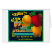 Portola Apple Crate Label (Front Horizontal)