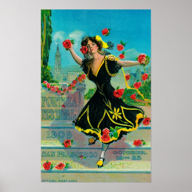 Portola Festival Advertisment (dancer) Poster (Front)