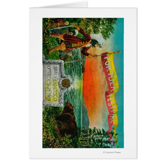 Portola Festival Advertisment (explorer) Cards (Front)