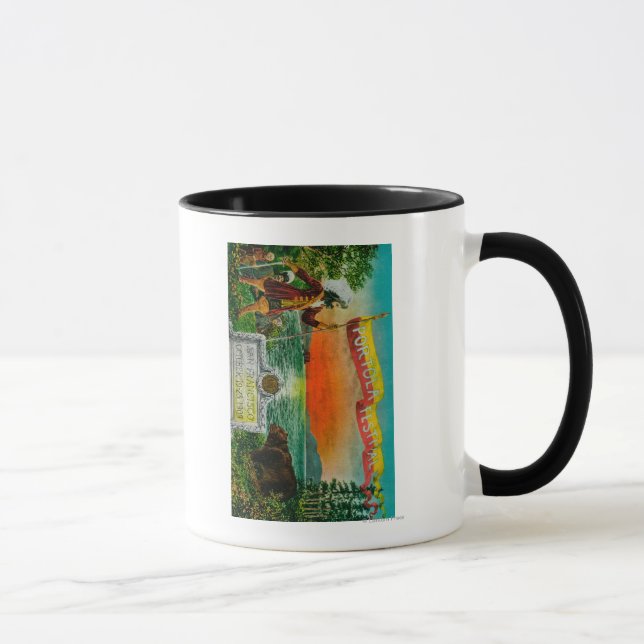 Portola Festival Advertisment (explorer) Mug (Right)
