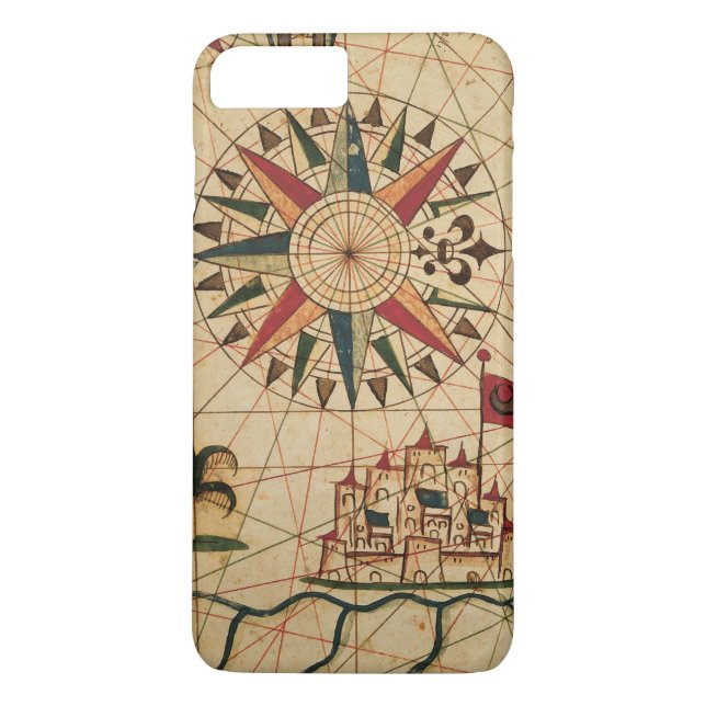 Portolan Chart | Map of Cairo, Egypt Case-Mate iPhone Case (Back)