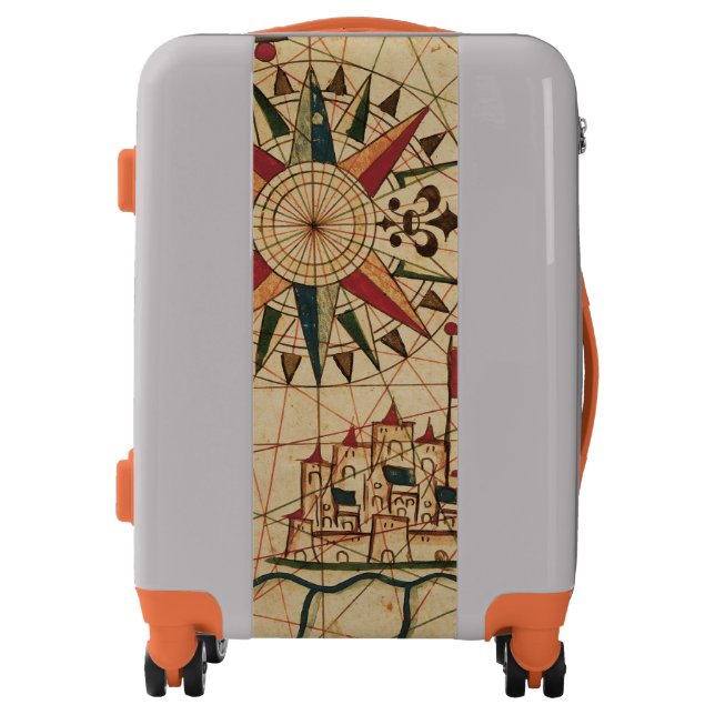 Portolan Chart | Map of Cairo, Egypt Luggage (Front)