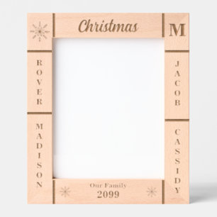 Portrait 8x10 Christmas Our Family Personalized Engraved Frames