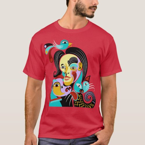 Portrait Abstract Funny T_Shirt