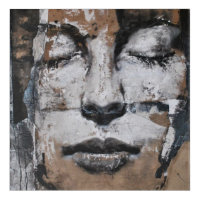 portrait, abstraction, watercolor, art, decor,