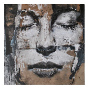 portrait, abstraction, watercolor, art, decor, acrylic print